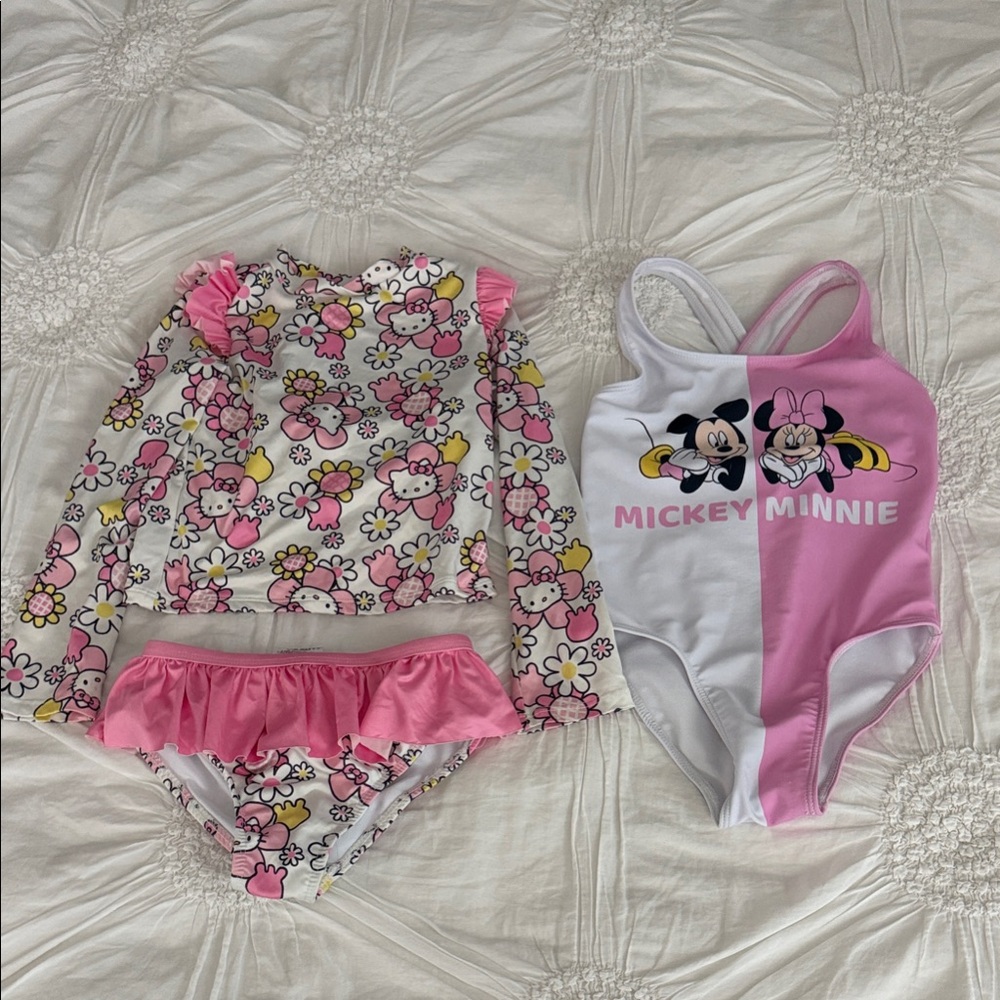 Lot of toddler swimsuit